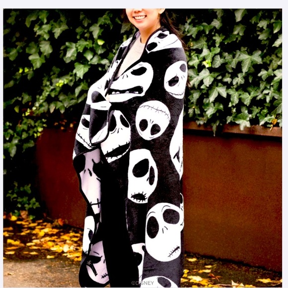 NEW Jack Skellington Faces Fleece Throw Disney’s Nightmare Before Christmas - Picture 4 of 5